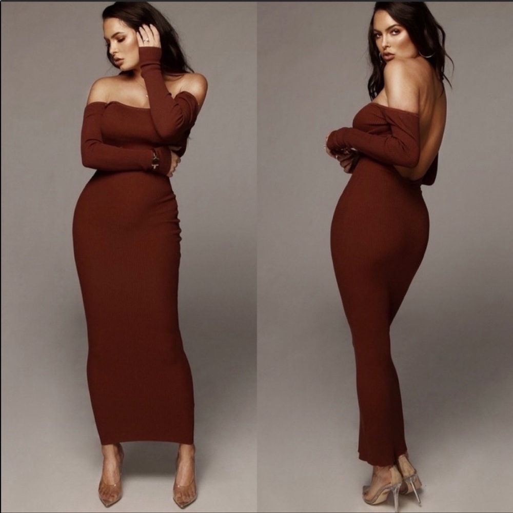 JLUXLABEL Open Back Maxi Dress